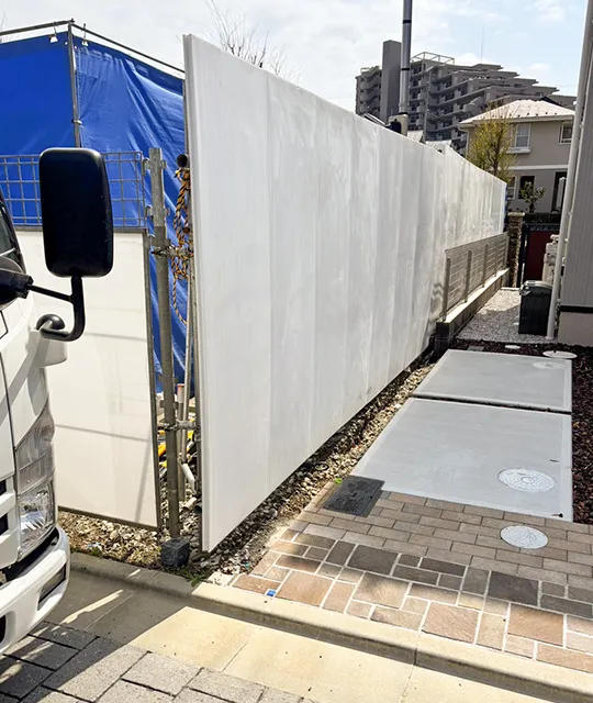 仮囲い設置工事　写真2